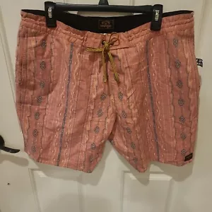 Billabong Wrangler Boardshorts Herren Größe 38 Badehose Aztekenrot Collab Hanf - Bild 1 von 7