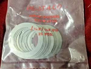DESTACO 30437 Arbor Spacers 1-1/4 X 1-3/4  x .010 W/KEYWAY LOT OF 25 - Picture 1 of 3