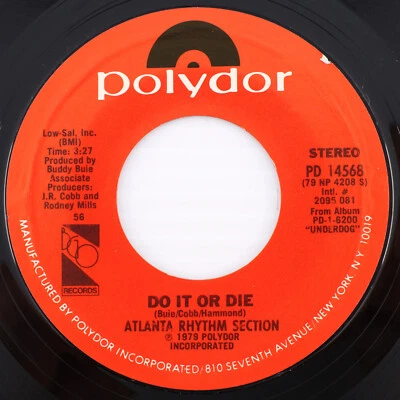 Atlanta Rhythm Section – Do It Or Die / My Song - 1979 45 rpm 7" Single PD 14568 - Image 1 of 4