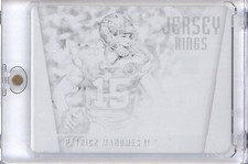 PATRICK MAHOMES II 2018 PANINI PLATES & PATCHES JERSEY KINGS 1/1 PRINTING PLATE