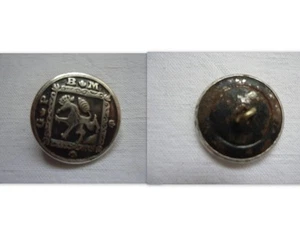ANCIEN BOUTON METAL ARGENTE DECOR DRAGON MARQUE B M G P - Imagen 1 de 1