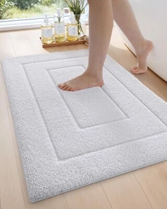 DEXI Bathroom Rug 24x16, Non Slip Washable Bath Mat for Shower Floor, Absorbent - Picture 1 of 3