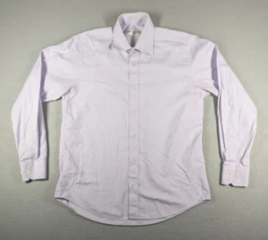 Yves Saint Laurent Shirt Mens Size 41/16 Purple Long Sleeve Made In Italy Oxford - Picture 1 of 11