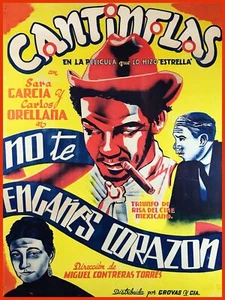 8061.Póster decorativo.Arte diseño hogar.Decoración habitación.Película Cantinflas.Película mexicana - Imagen 1 de 1