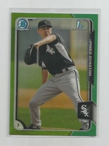 2015 Bowman Cromo JAMES DYKSTRA Rifrattore Verde 28/99 - Foto 1 di 1