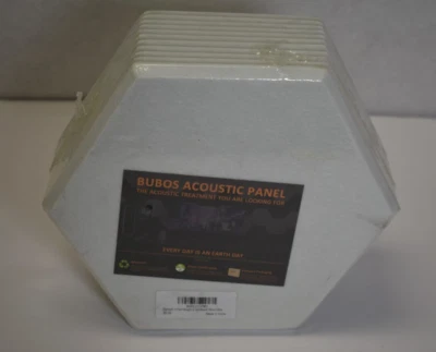 Paneles acústicos hexagonales Bubos 10-1/4" x 10-1/4" verde certificado paquete de 12 Foto 1 de 4