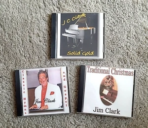 JC Clark Cd 3 pc Lot Traditional Christmas Gospel Hymns Solid Gold Jim Clark - Picture 1 of 9