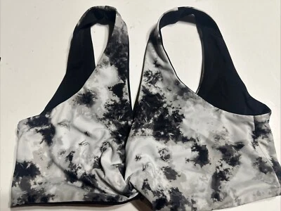 Traje de baño Victoria's Secret muestra talla M negro gris sujetador top Foto 1 de 4