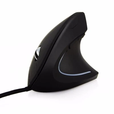 ECOiNVA Wired Vertical Mouse Laptop Computer Mouse Adjustable DPI Breath Light - Image 1 of 4