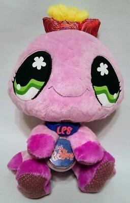 Littlest Pet Shop VIPs Purple Spider Plush Stuffed Toy 8" New w/ Tags Code 2007 - Image 1 of 3