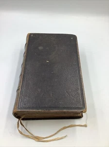 Vintage 1858 Holy Bible Old & New Testament Eyre & Spottiswoode Leather Bound - Bild 1 von 13