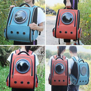 Travel Pet Backpack with Bubble, Capsule Cat/Dog Carrier, Giant Side Net Opening