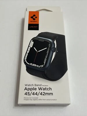 Spigen Apple Watch Band - Lite Fit for Apple Watch 45/44/42mm - Black