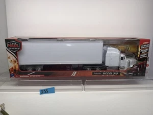 Peterbilt 379 Truck with Dry Goods Trailer White "Long Haul Trucker" Series 1/32 - Picture 1 of 12