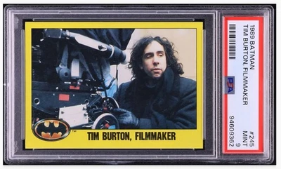 1989 🏪 Topps Batman Tim Burton, Filmmaker #245 PSA-9 - Image 1 of 2