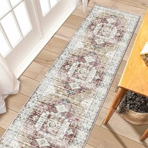 RUUGME Washable 2x7 Runner Rugs - Vintage Hallway Runner Rug Non Slip Soft Ca... - Picture 1 of 4