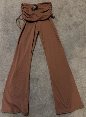 Pretty Little Things Women’s Brown Flared Leggings Size 6 - Image 1 of 3