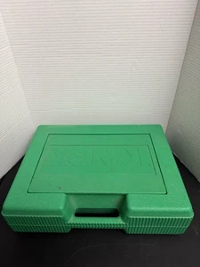 K'NEX Large Green Hard Box Carrying Case Full with Knex pieces Vintage - Picture 1 of 11