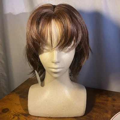 Парик Wigy Shaggy на всю крышку средний коричневый никогда не носился - Изображение 1 из 4