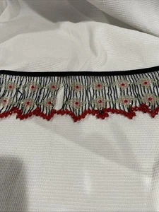 Vintage Inspired Double Row Of Edwardian Rose Design Bead Fringe Set Of Eight - Picture 1 of 10