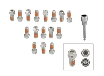 Mr. Gasket 2231G Headlock Locking Header Bolts - 3/8-16 x 3/4 Inch - Set of 16 - Image 1 of 4