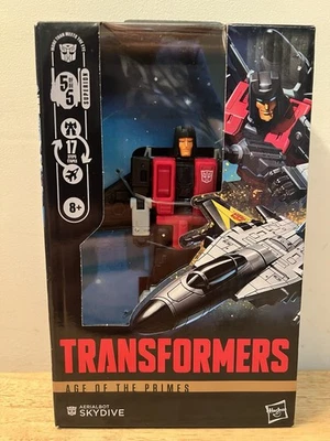 IN HAND HASBRO TRANSFORMERS AGE OF THE PRIMES DELUXE AERIALBOT SKYDIVE FIGURE - Image 1 of 4