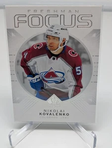 2024-25 SP Authentic Freshman Focus Nikolai Kovalenko #FF-46 Rookie RC Avalanche - Picture 1 of 2