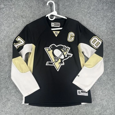 Camiseta deportiva para mujer Pittsburgh Penguins mediana NHL hockey Sidney Crosby 87 Reebok Foto 1 de 4