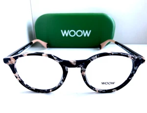 WOOW Paris No Gender 1 0503 47mm Black Round Men's Women's Eyeglasses Frame - Picture 1 of 6