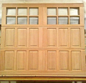 8x7 Wood Carriage House Overhead Garage Door, AmanaDoors Model 105W12 - Picture 1 of 9