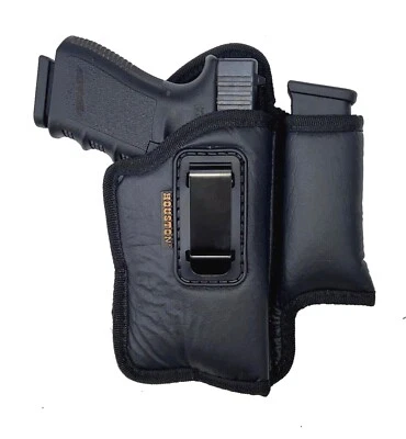 Laser/Light IWB Houston Eco Leather Holster with Magazine Pouch - Choose Model - Image 1 of 4