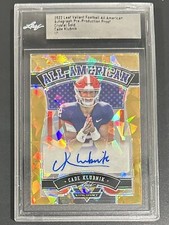 2022 Leaf Valiant Cade Klubnik All-American Proof Crystal Gold Auto 1/1 Clemson!