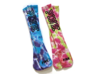 Calcetines teñidos Victoria's Secret ROSA justo debajo de la corbata nuevos sin etiqueta talla única Foto 1 de 4