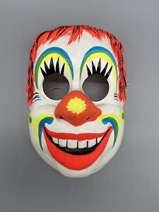 Vintage 1980er Ben Cooper Halloween Clown Maske