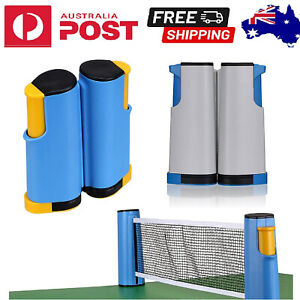 NEW TABLE TENNIS KIT PING PONG RETRACTABLE NET RACK PORTABLE SPORTS FOR INDOOR