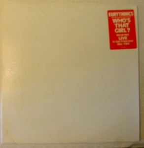 12" Single White Label PROMO LP Eurythmics "Who's That Girl?" Live w/Hype RCA - Picture 1 of 4