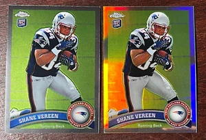 2011 Topps Chrome LOT 2X Shane Vereen Base + Refractor RC Rookie Patriots #184 - Picture 1 of 10