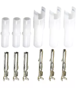 TE/AMP 1 Pin Male & Female Connector, Commercial MATE-N-LOK Free Hanging (3 Set) - Picture 1 of 6