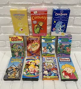 Magic School Bus Clifford Care Bears Rugrats Sing Along Songs 11 Lot VHS Tapes - Picture 1 of 9