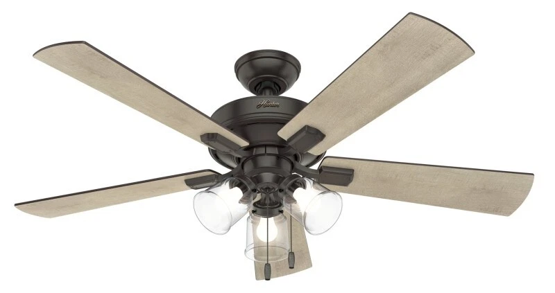 Hunter 54205 Crestfield 52 Inch Indoor Ceiling Fan with LED Lights, Noble Bronze - Image 1 of 1