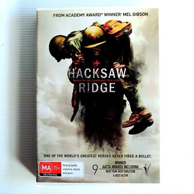 Hacksaw Ridge DVD World War II 2, Garfield, Worthington, Vaughn, Palmer, Reg 4 - image 1 of 4