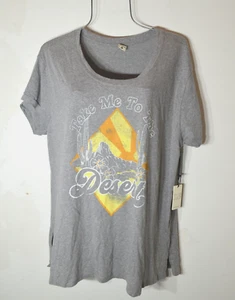 LE Life Elsewhere Women's T-shirt XL Take me to the Desert Short Sleeve Top NWT - Picture 1 of 10