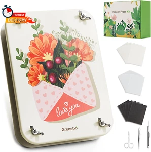 Large Flower Press Kit, Exclusive Diatom Mud Board, 6-Layer Capacity for Superio - Picture 1 of 12
