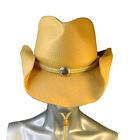 Old County Road Authentic Road Cowgirl Hat Straw Camel Silver Ornamental