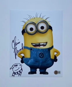 Chris Renaud Hand signed 8x10 photo Beckett Authenticated Minions Sketch Rare - Picture 1 of 3