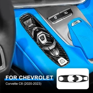 C8 Corvette Real Carbon Fiber Transmission Control Interior Trim Cover Kit - Picture 1 of 17