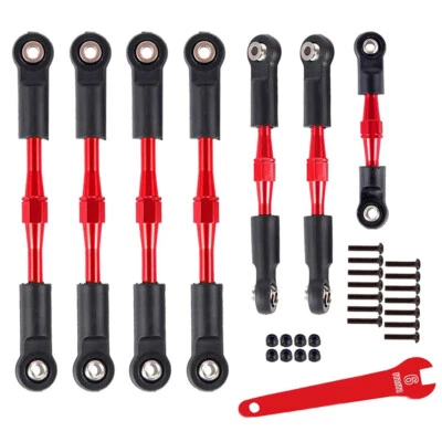 7PCS Aluminum Camber Links for 1/10 Slash 2WD Stampede 2WD Rustler Bandit 2WD - Image 1 of 4