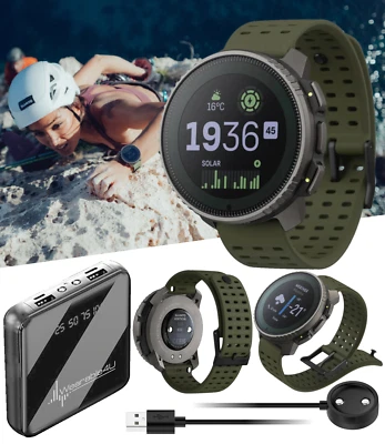 SUUNTO Vertical Adventure GPS Solar Titanium Watch Forest with Power Bank - Image 1 of 4
