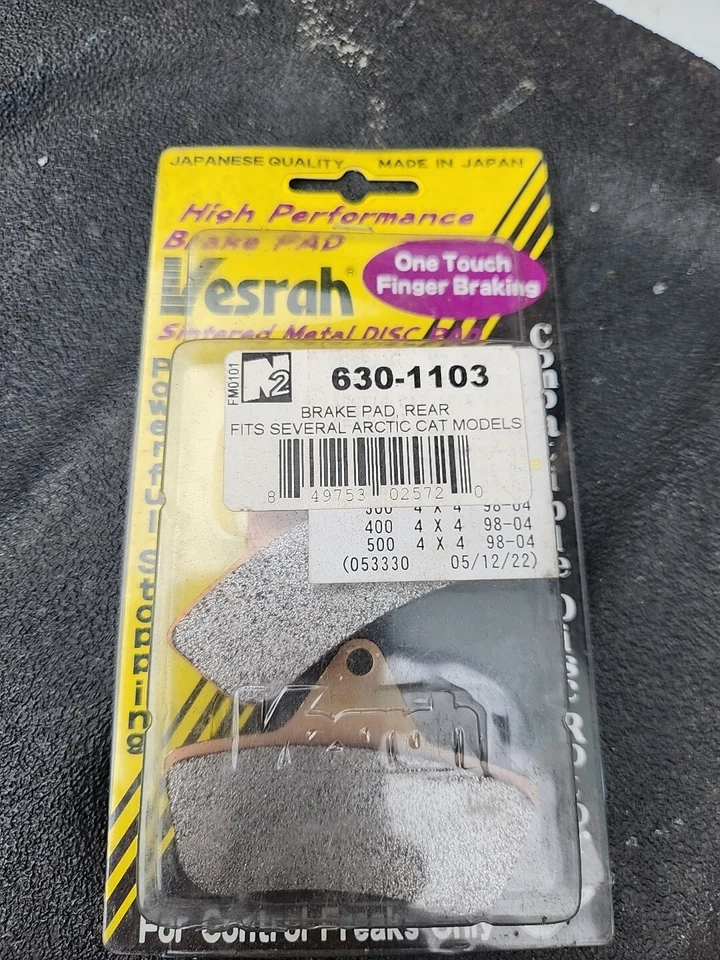Vesrah Brake Pads for 1998-2004 Arctic Cat 300 400 500 Atv Rear Sintered - Image 1 of 1