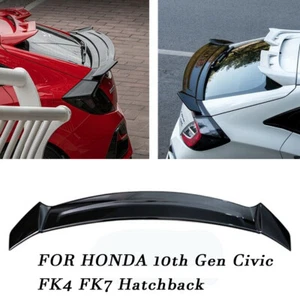 Spoiler labio del maletero trasero hatchback negro brillante para Honda 10a generación Civic FK4 FK7 - Imagen 1 de 7